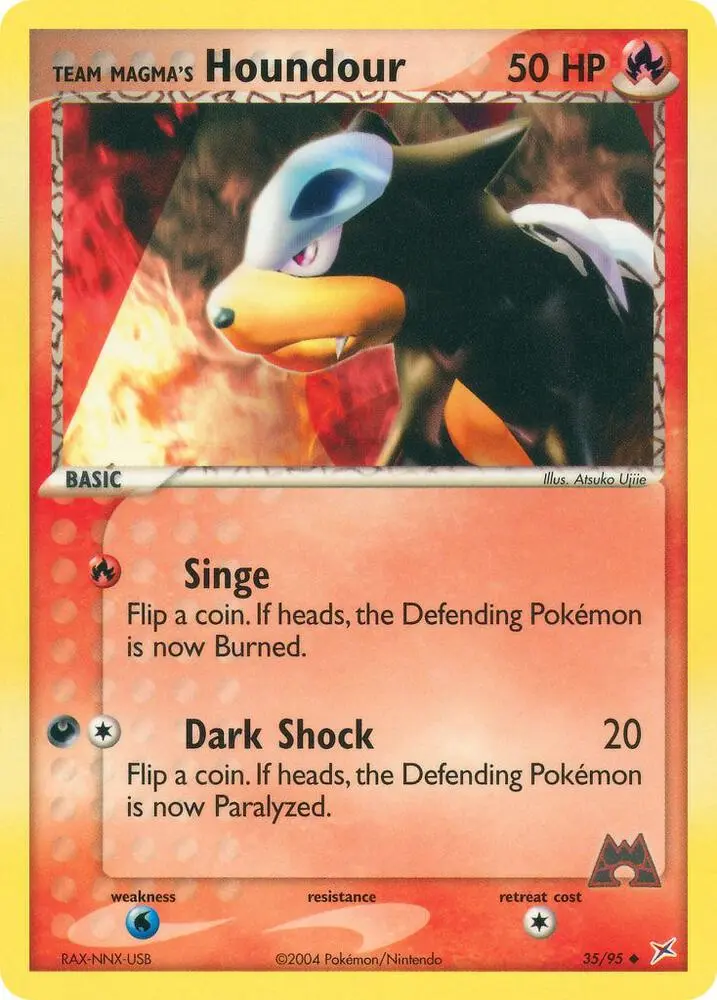 Team Magma's Houndour, Team Magma vs Team Aqua 35/95