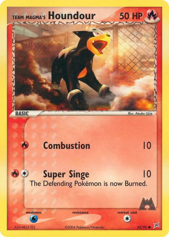 Team Magma's Houndour, Team Magma vs Team Aqua 62/95