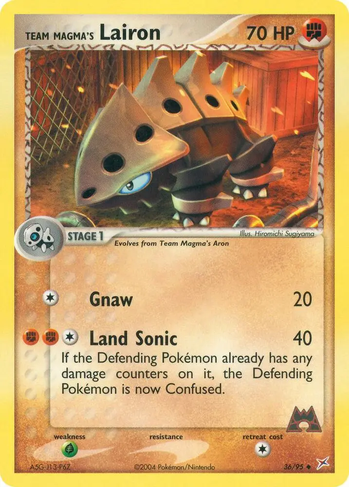 Team Magma's Lairon, Team Magma vs Team Aqua 36/95