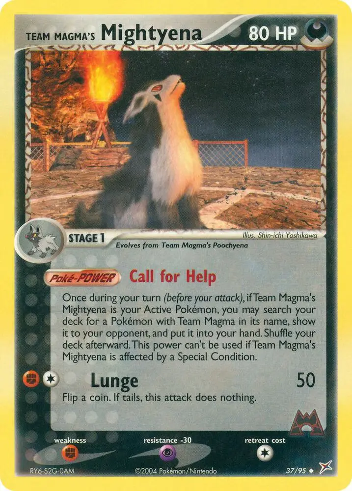 Team Magma's Mightyena, Team Magma vs Team Aqua 37/95