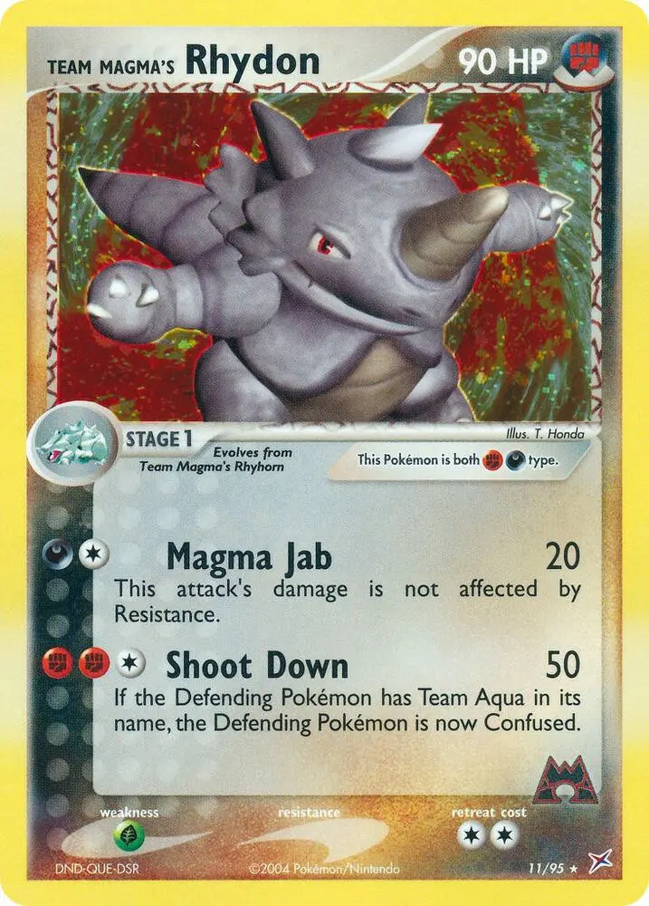 Team Magma's Rhydon, Team Magma vs Team Aqua 11/95