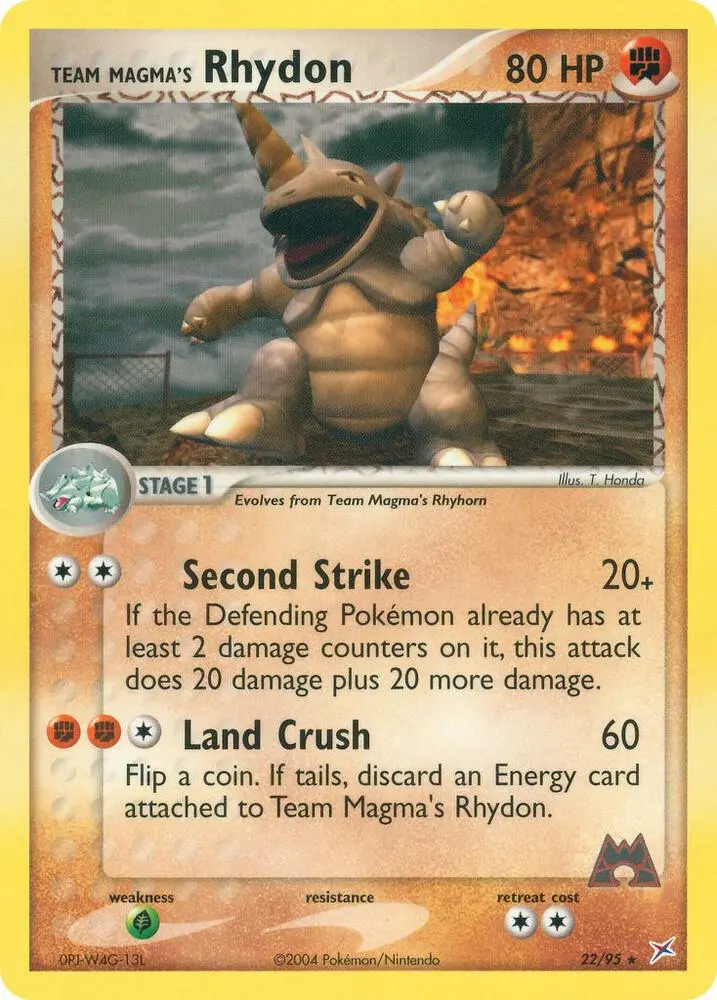 Team Magma's Rhydon, Team Magma vs Team Aqua 22/95