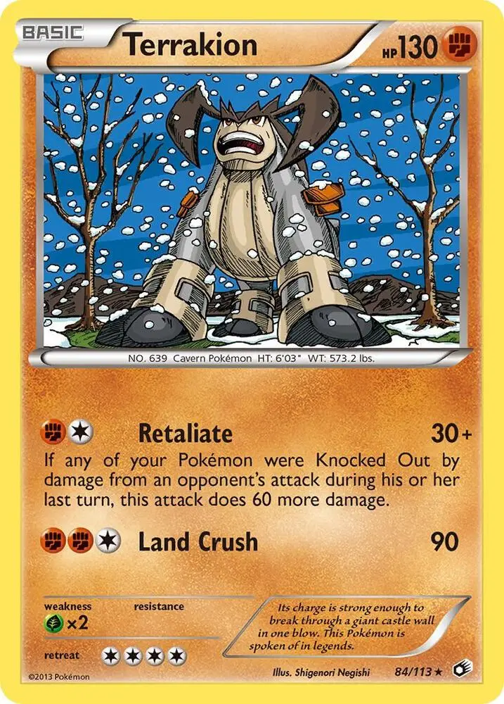 Terrakion, Legendary Treasures 84/113
