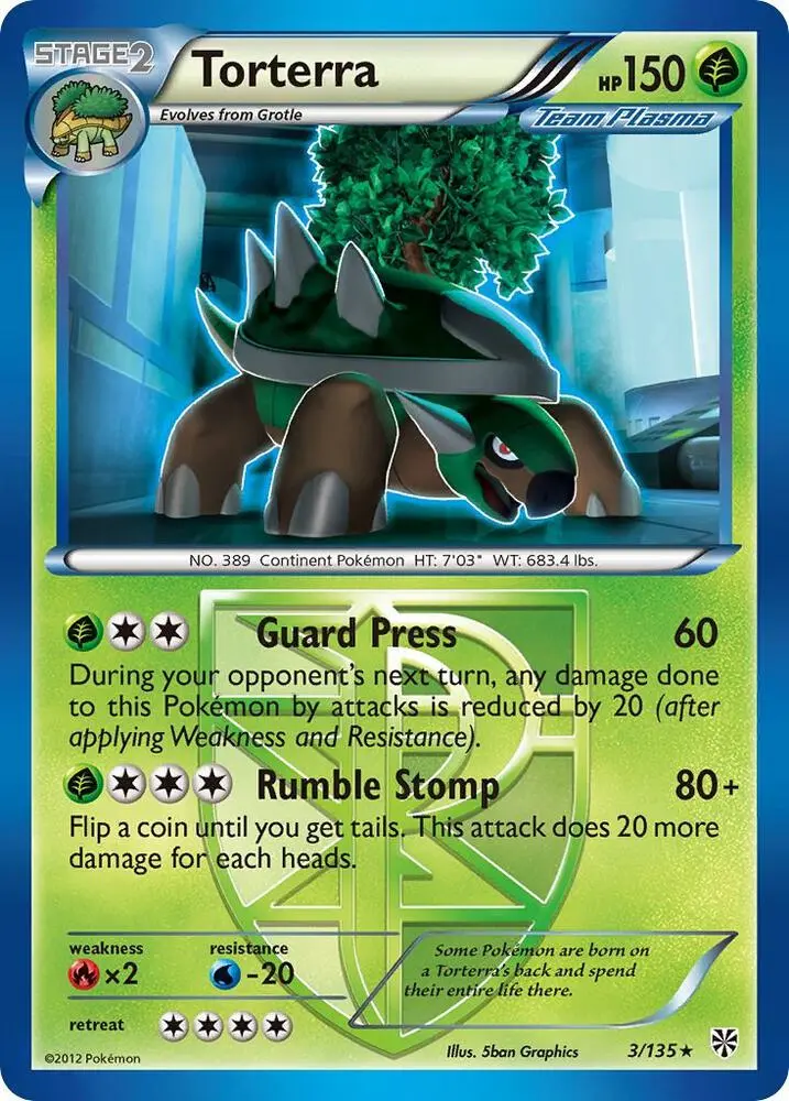 Torterra, Plasma Storm 3/135
