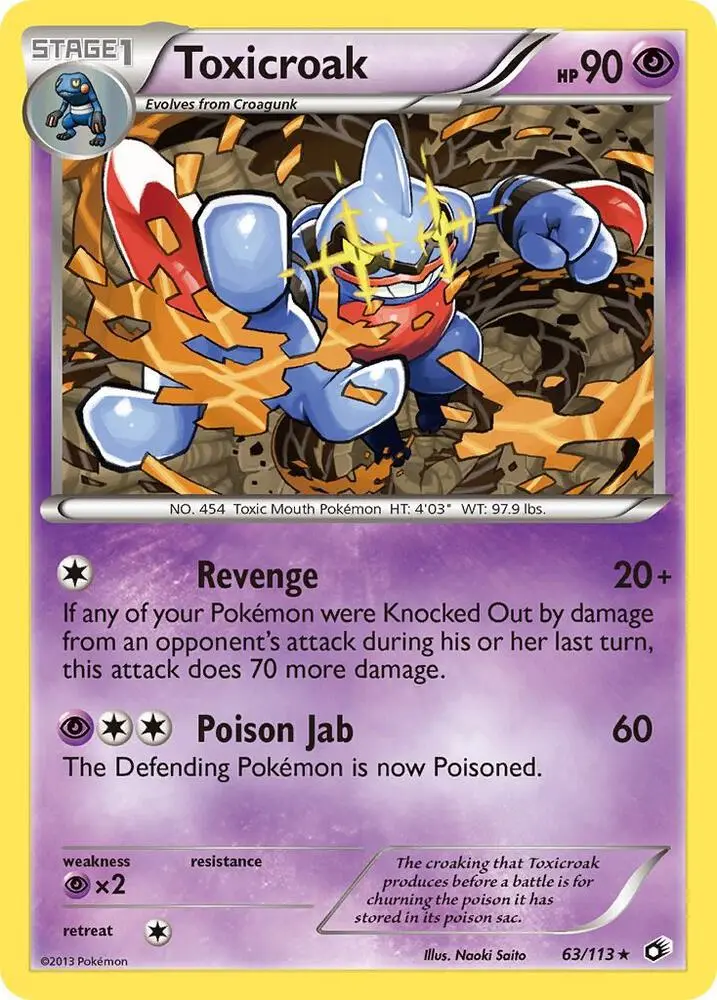 Toxicroak, Legendary Treasures 63/113
