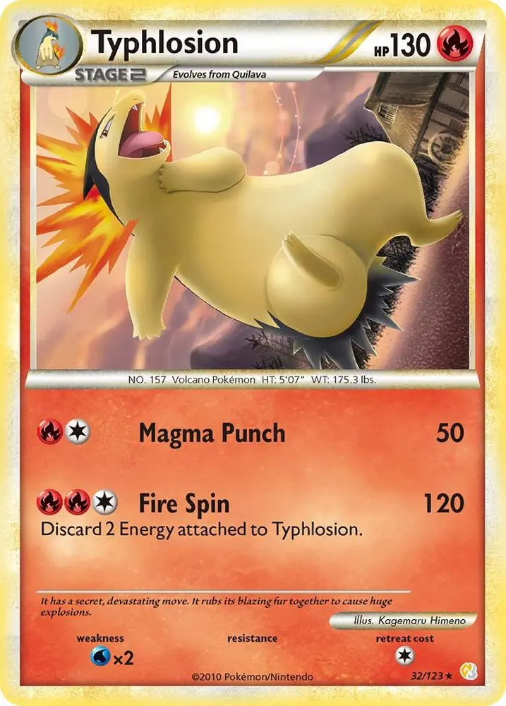 Typhlosion, HeartGold SoulSilver 32/123