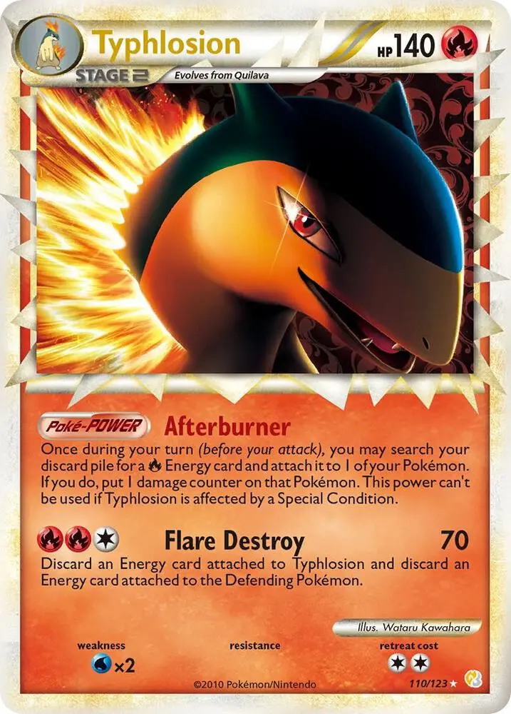 Typhlosion, HeartGold SoulSilver 110/123
