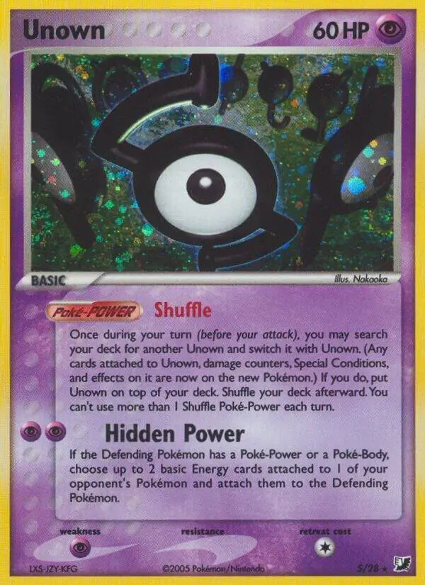 Unown (S), Unseen Forces S/28