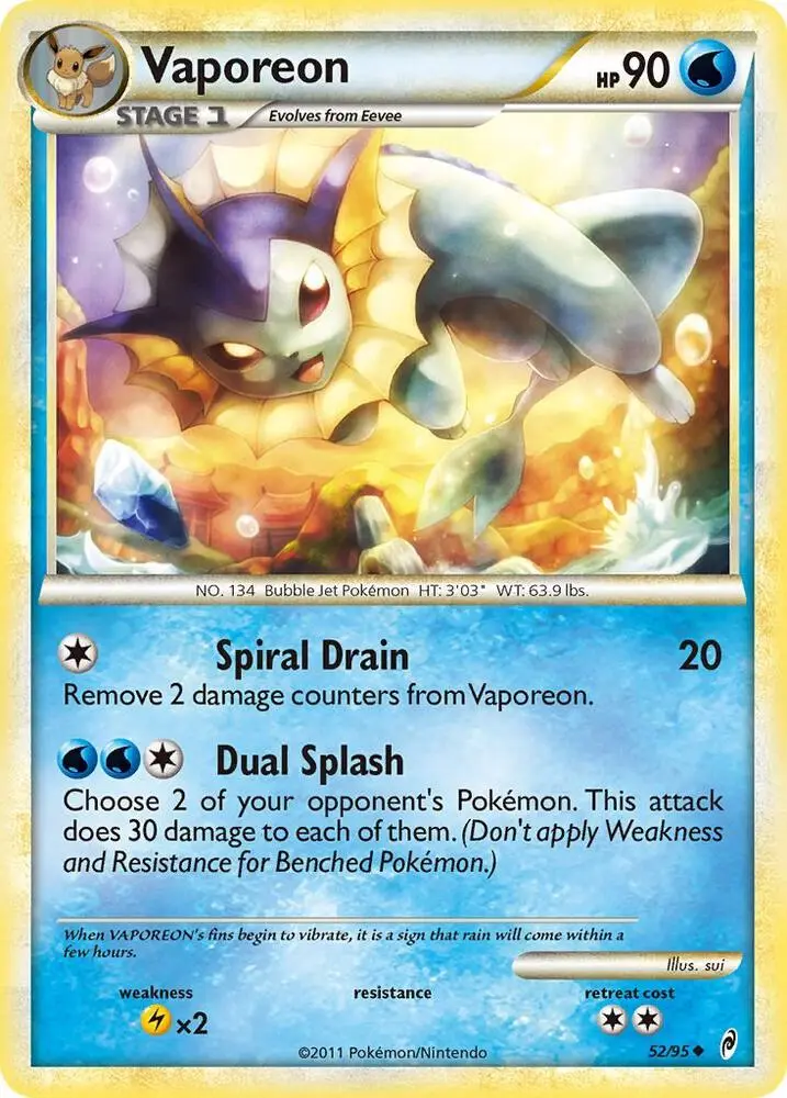 Vaporeon, Call of Legends 52/95