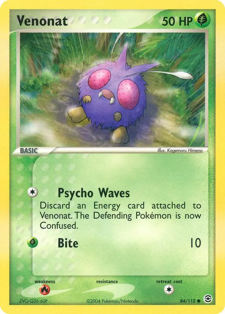 Venonat, FireRed & LeafGreen 84/112