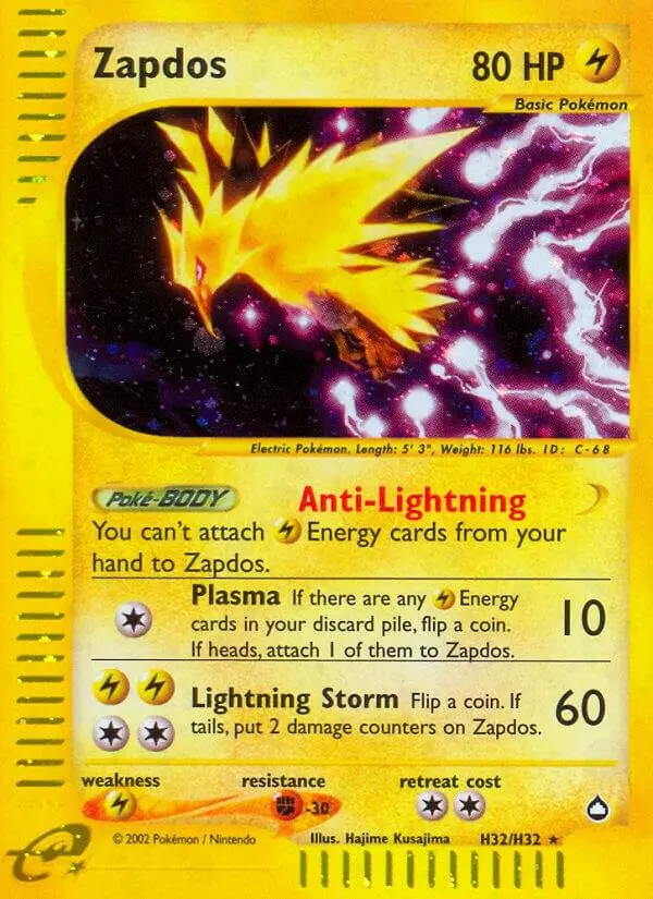 Zapdos, Aquapolis H32/147