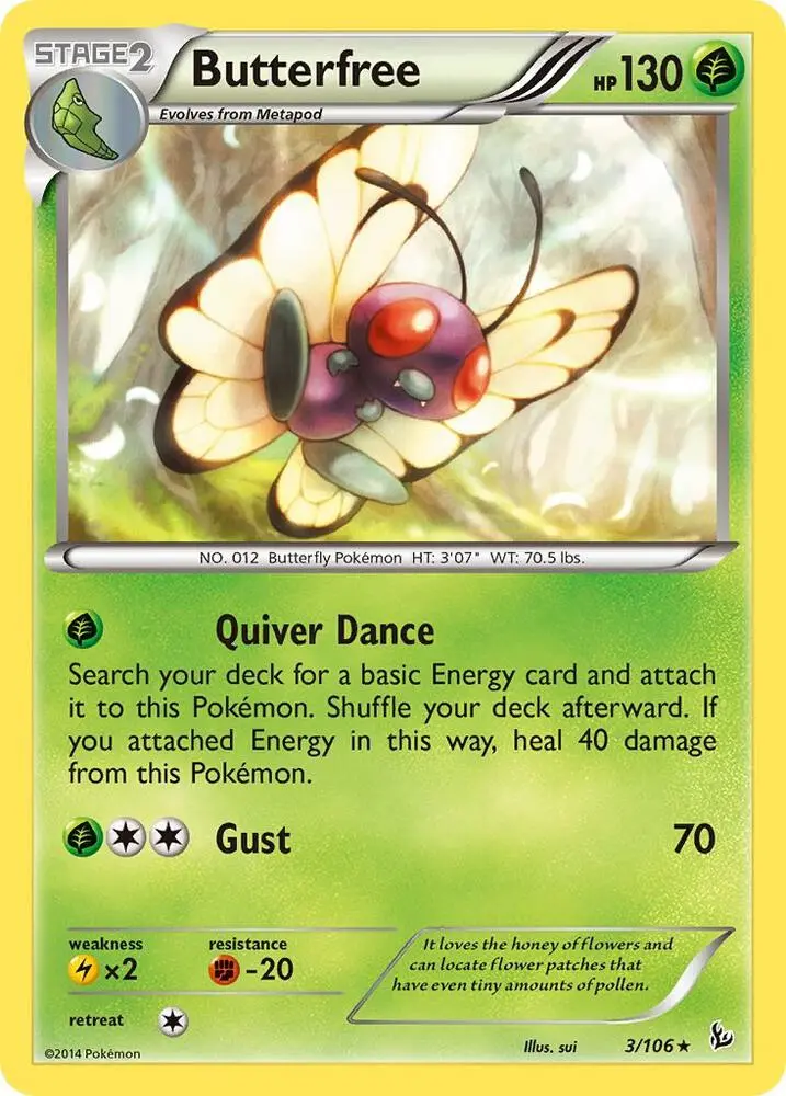 Butterfree, Flashfire 3/106