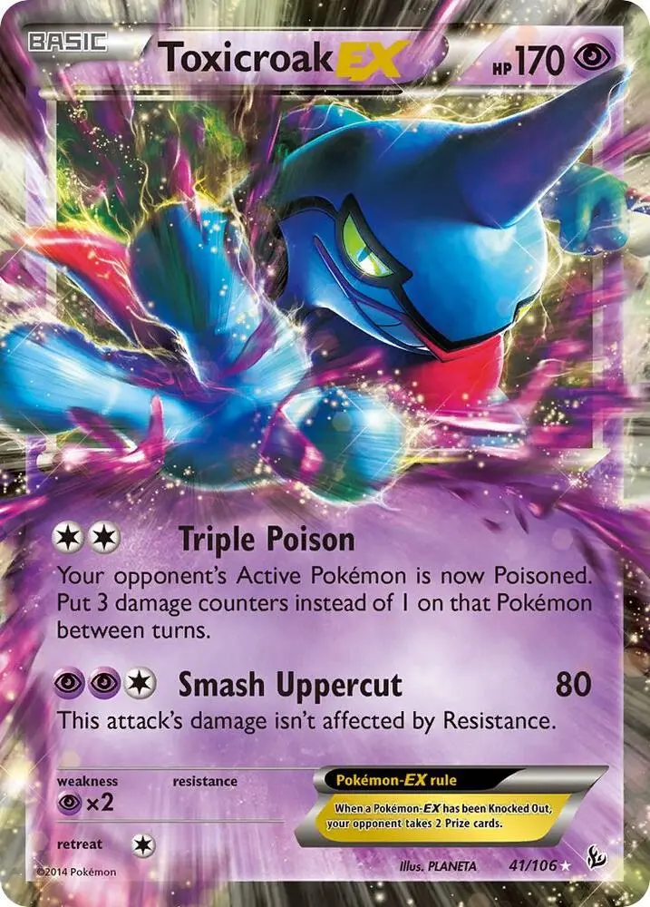 Toxicroak EX, Flashfire 41/106