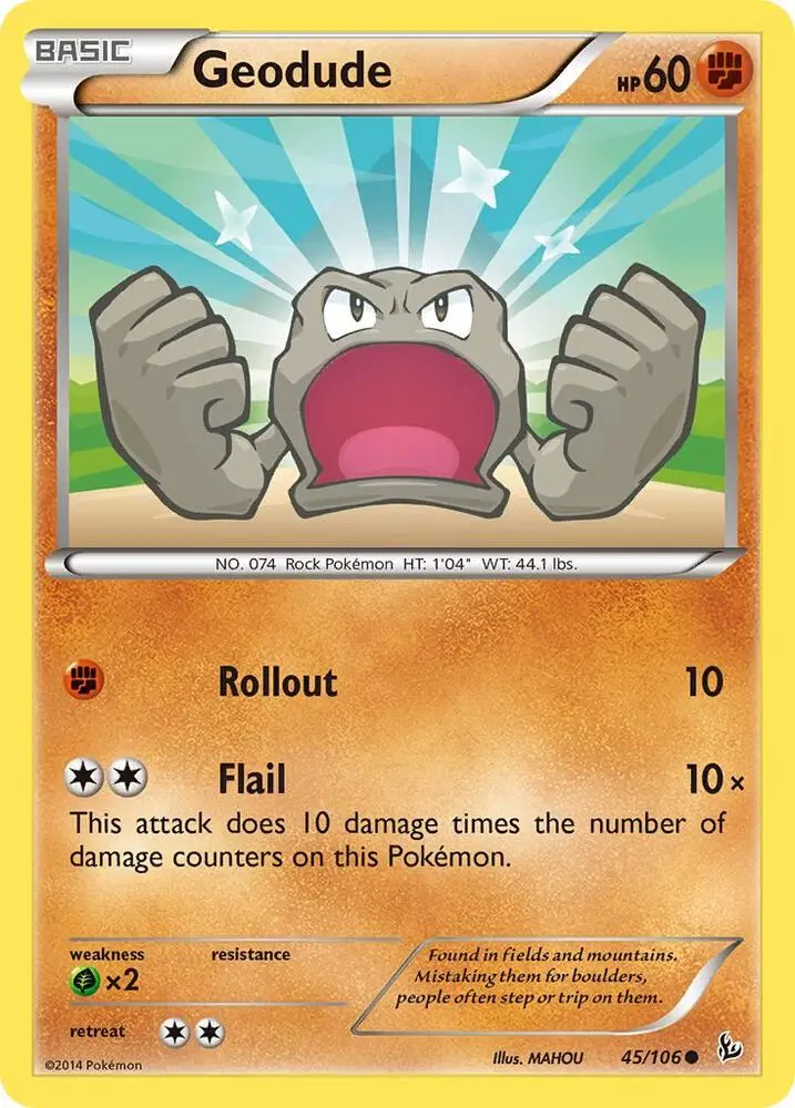 Geodude, Flashfire 45/106