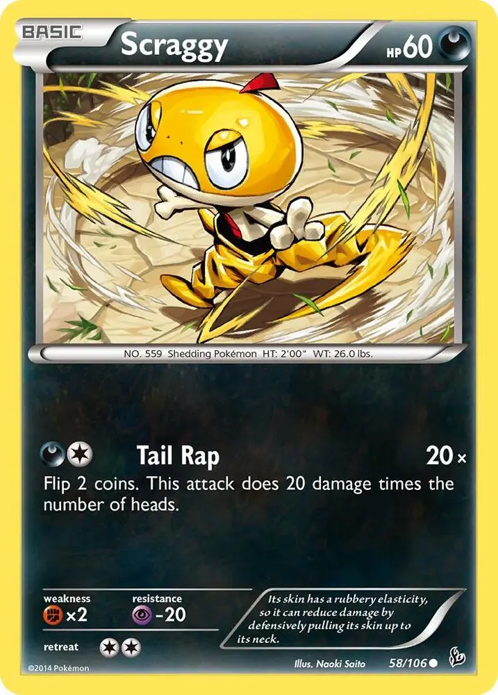 Scraggy, Flashfire 58/106
