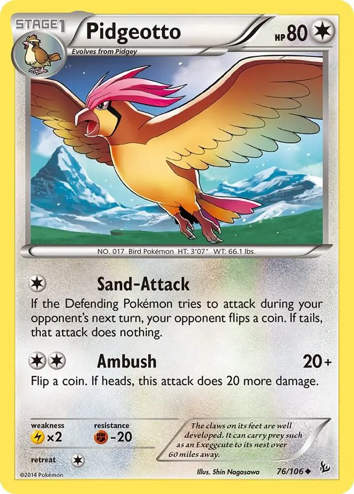 Pidgeotto, Flashfire 76/106