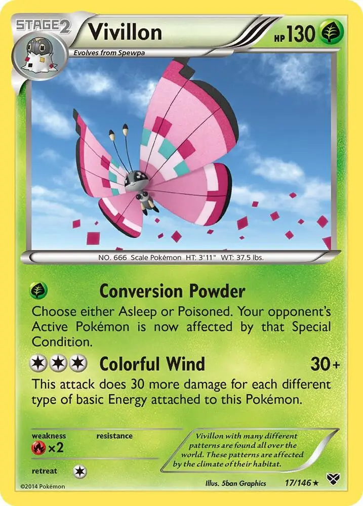 Vivillon (Meadow [Pink]), XY 17/146