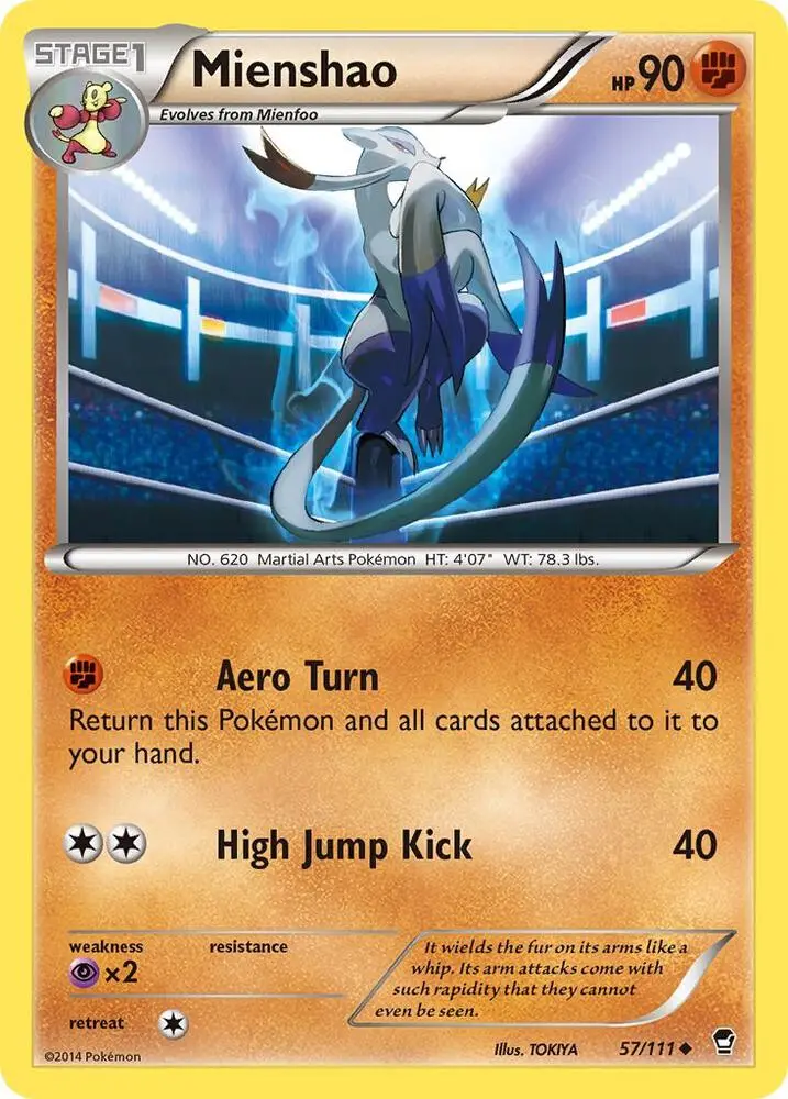 Mienshao, Furious Fists 57/111