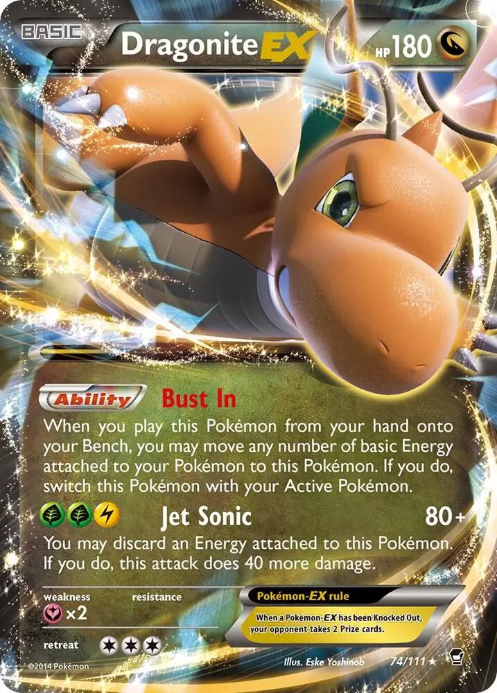 Dragonite EX, Furious Fists 74/111