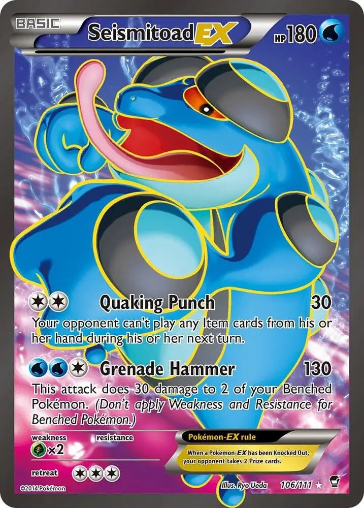 Seismitoad EX, Furious Fists 106/111