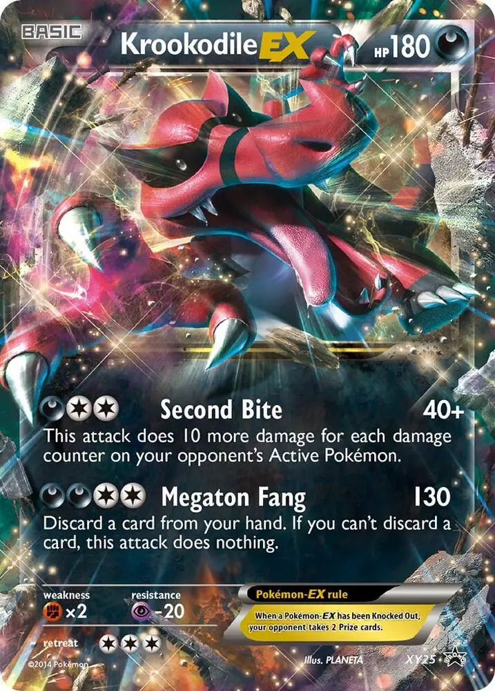Krookodile EX, XY Black Star Promos XY25/211