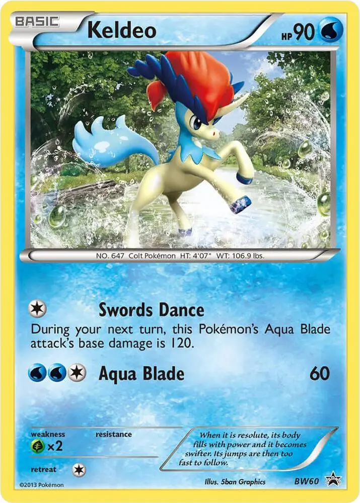 Keldeo, BW Black Star Promos BW60