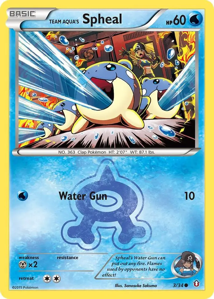 Team Aqua's Spheal, Double Crisis 3/34