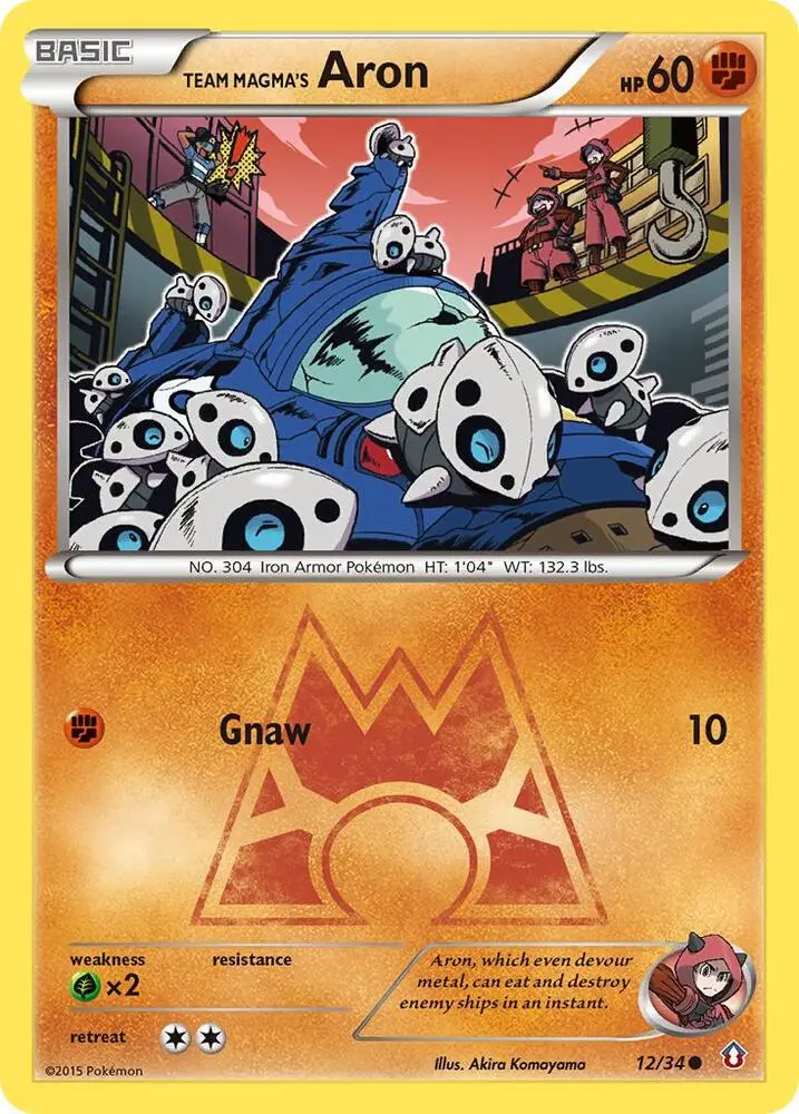 Team Magma's Aron, Double Crisis 12/34