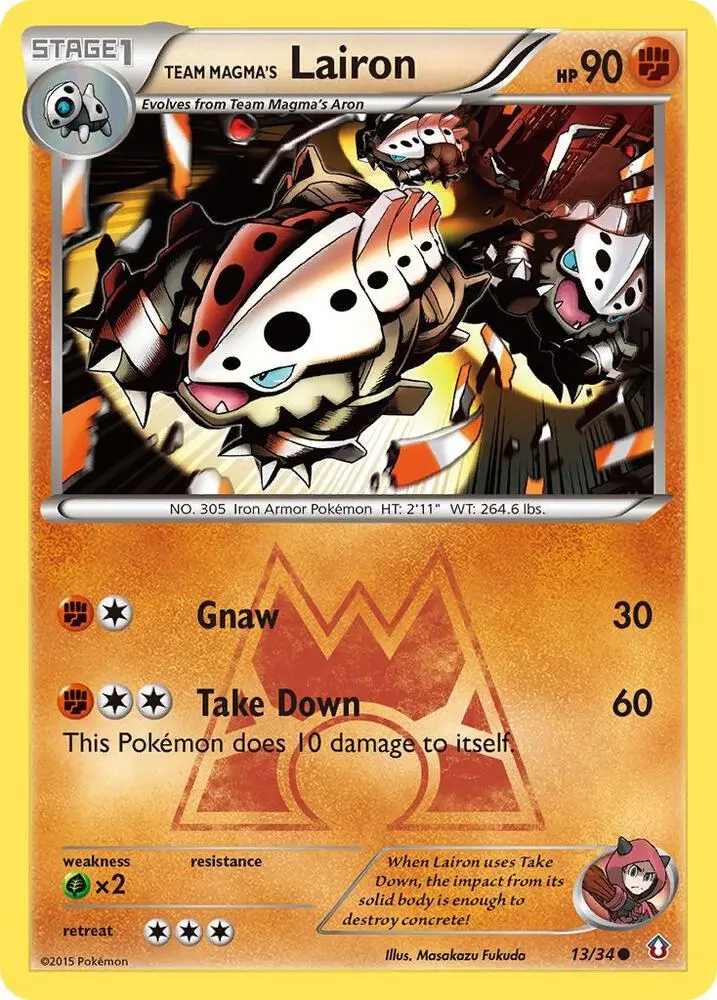 Team Magma's Lairon, Double Crisis 13/34