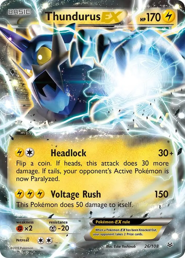 Thundurus EX, Roaring Skies 26/108