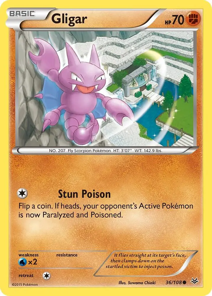 Gligar, Roaring Skies 36/108