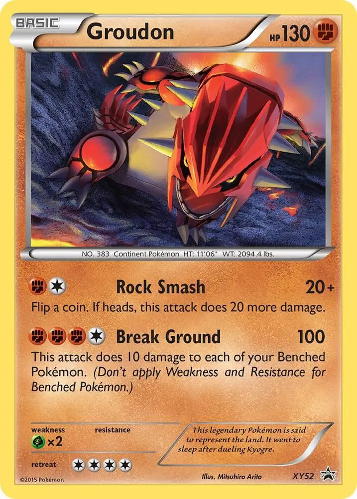 Groudon, XY Black Star Promos XY52/211
