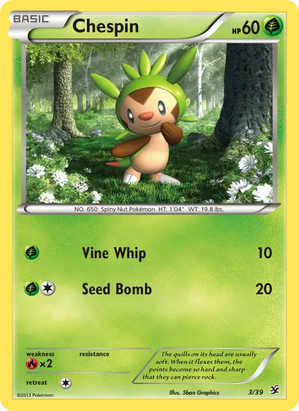 Chespin, Kalos Starter Set 3/39