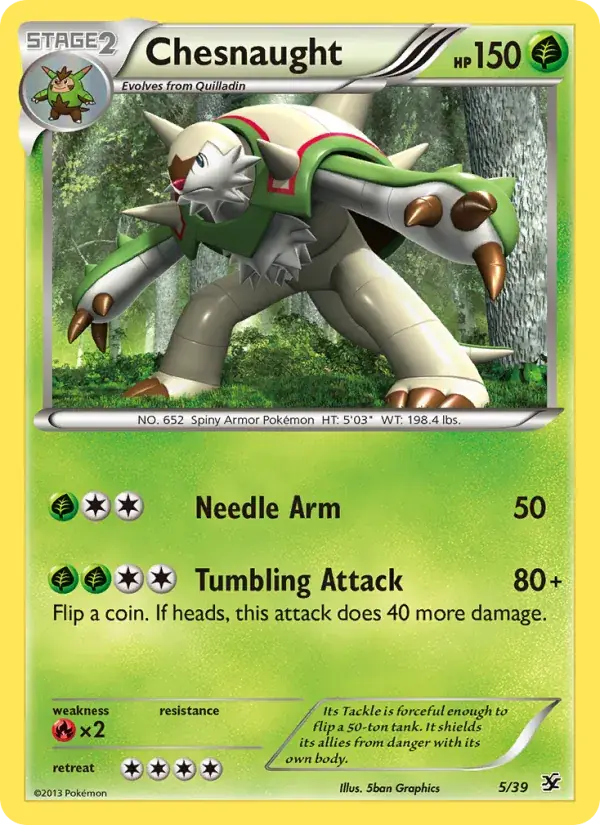 Chesnaught, Kalos Starter Set 5/39