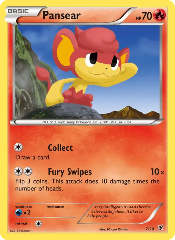 Pansear, Kalos Starter Set 7/39