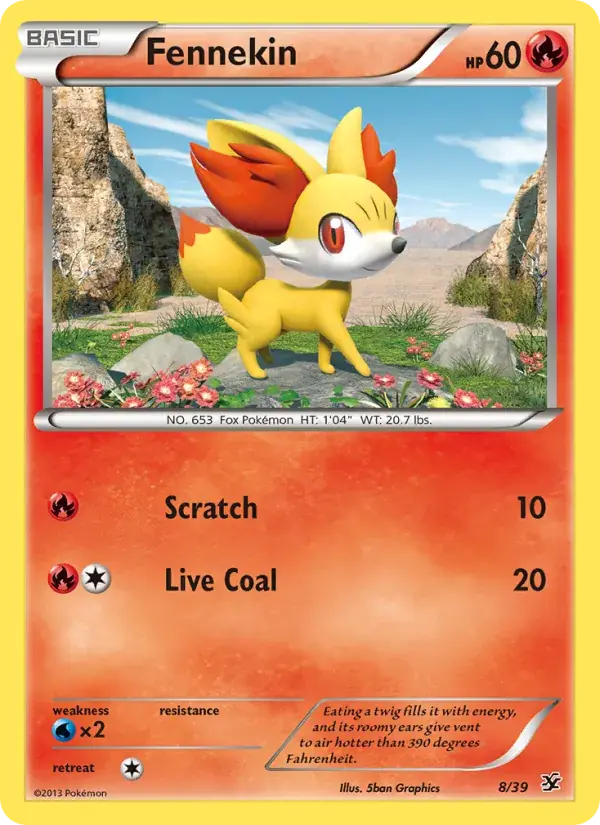 Fennekin, Kalos Starter Set 8/39