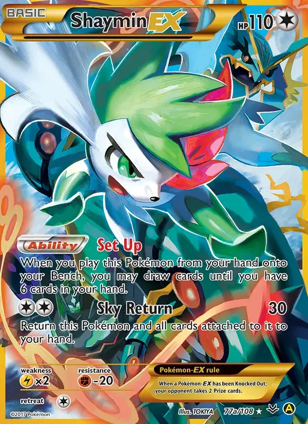 Shaymin EX, Roaring Skies 77a/108