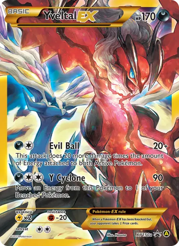 Yveltal-EX, XY Black Star Promos XY150a/211