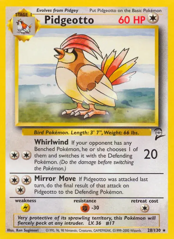 Pidgeotto, Base Set 2 28/130