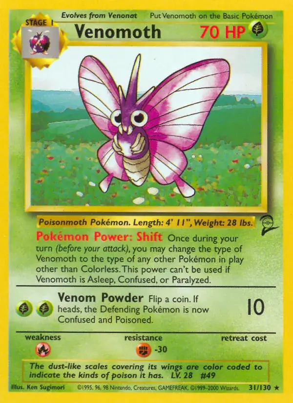 Venomoth, Base Set 2 31/130