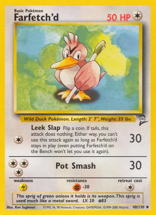 Farfetch'd, Base Set 2 40/130
