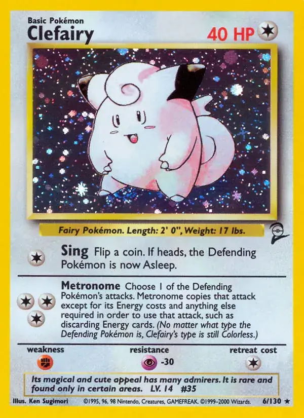 Clefairy, Base Set 2 6/130