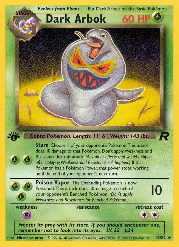 Dark Arbok, Team Rocket 19/82