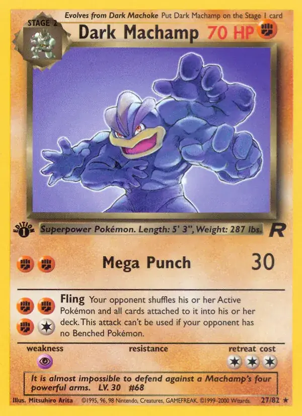 Dark Machamp, Team Rocket 27/82