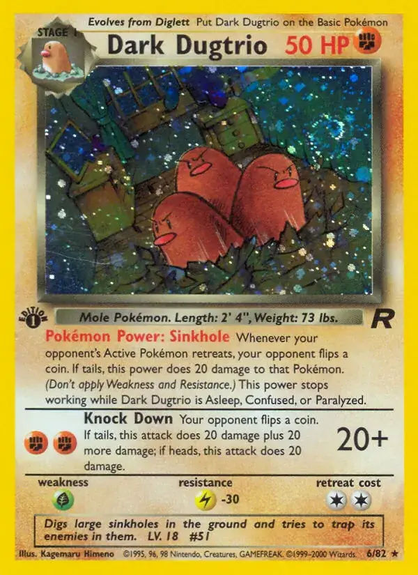 Dark Dugtrio, Team Rocket 6/82