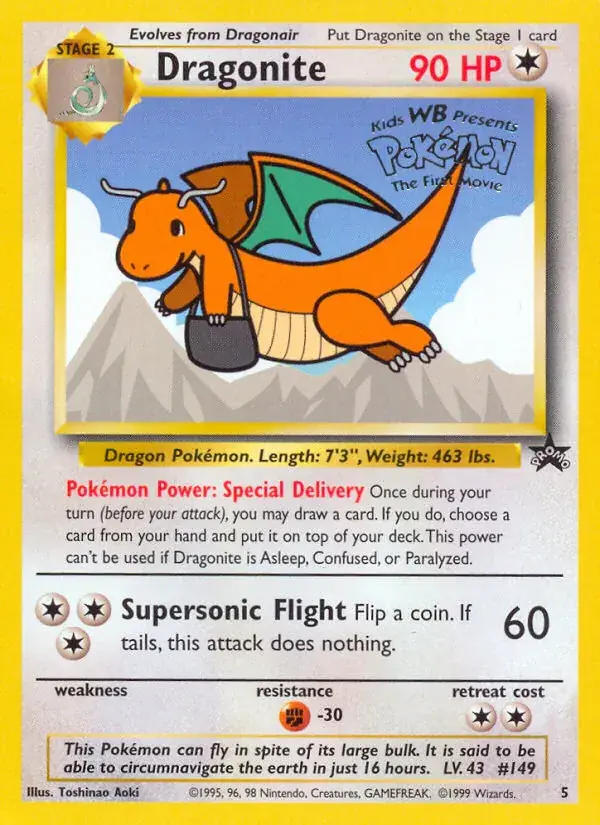Dragonite, Wizards Black Star Promos 5/53