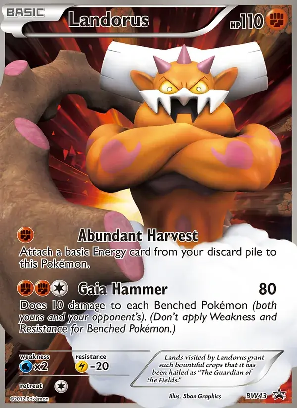 Landorus, BW Black Star Promos BW43/101