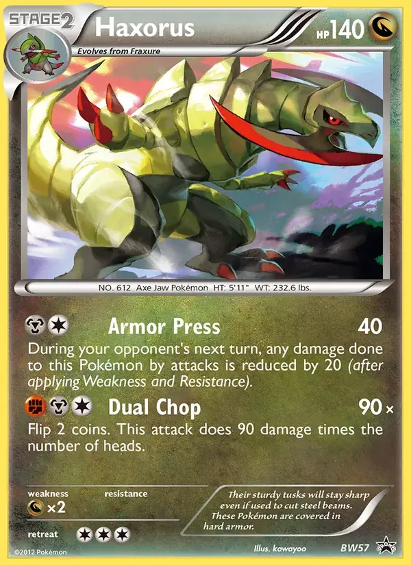 Haxorus, BW Black Star Promos BW57/101