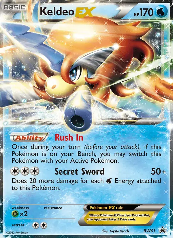 Keldeo-EX, BW Black Star Promos BW61/101