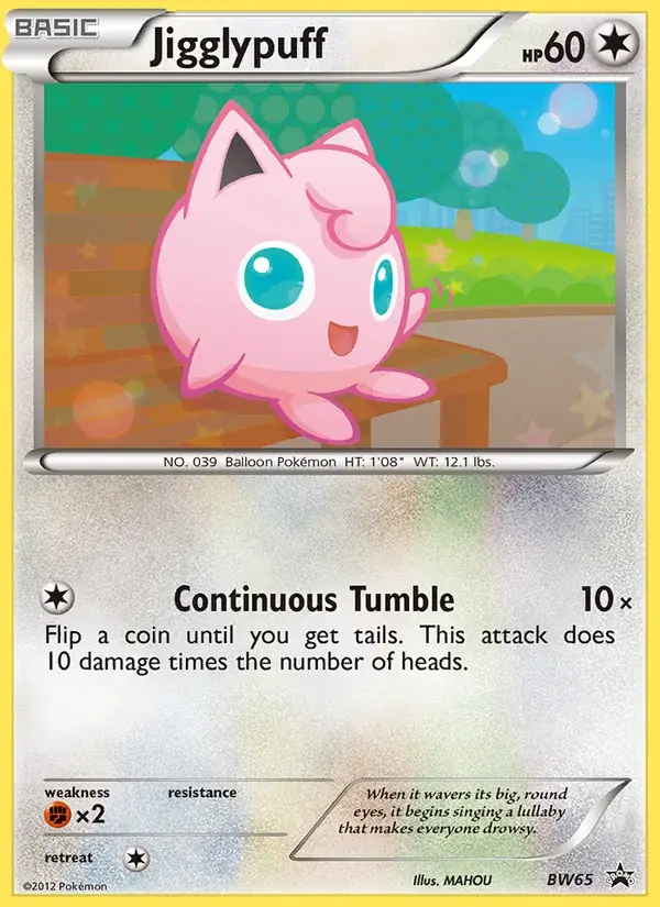 Jigglypuff, BW Black Star Promos BW65/101
